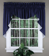 Emery 45"L Three Piece Lined Swag Curtain Set