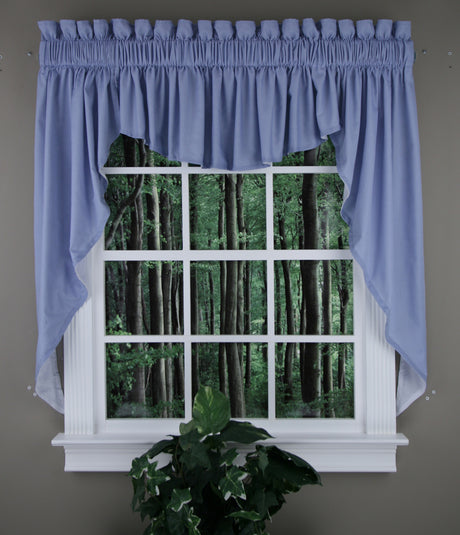 Emery 36"L Three Piece Lined Swag Curtain Set