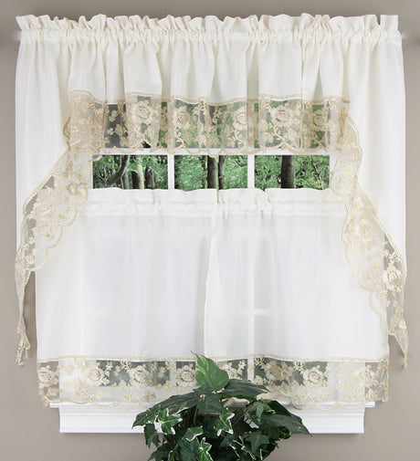 Maribel Embroidered Tier Pair