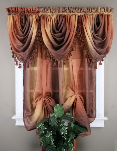 Ombre, 50"W X 63"L, Tie -Up Shade