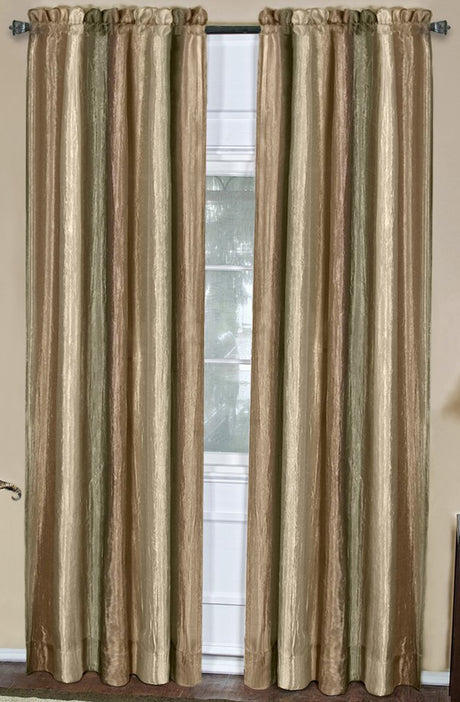 Ombre Semi Sheer Curtains, 50"W X 63"L Rod Pocket Panel