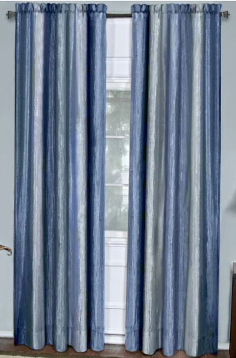Ombre Semi Sheer Curtains, 50"W X 63"L Rod Pocket Panel