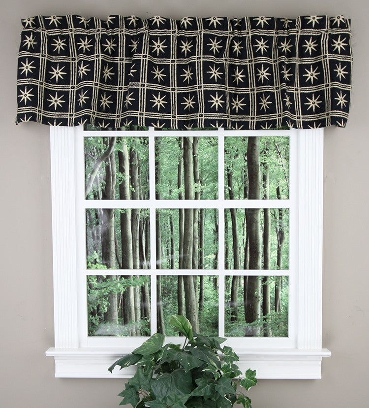 Windsor Star Lined Valance