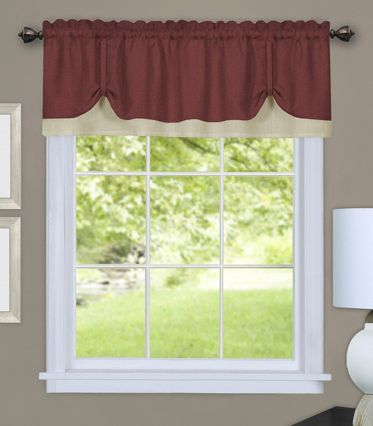 Darcy Valance & Tier Kitchen Curtain Set