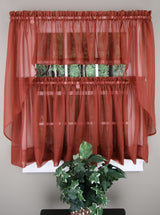 Elegance Voile Curtain, 60"W X 36"L Panel