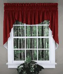 Emery 45"L Three Piece Lined Swag Curtain Set