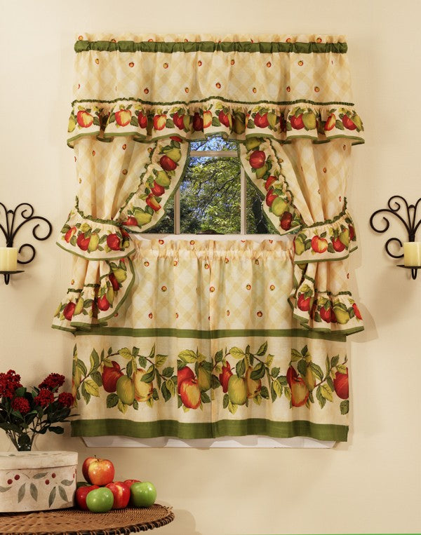 Apple Orchard Complete Kitchen Curtain Set