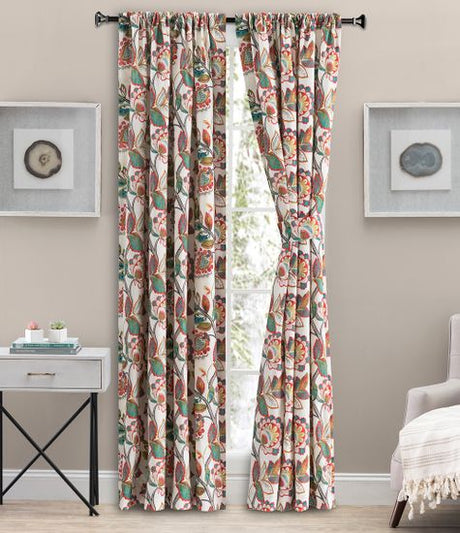Wynette Lined Curtain Pair with Tiebacks